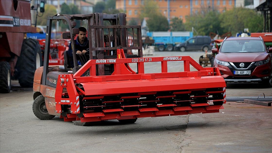 Azerbaycan'da kurulan tarm parkna Tekirda'dan da tarm aleti gnderildi