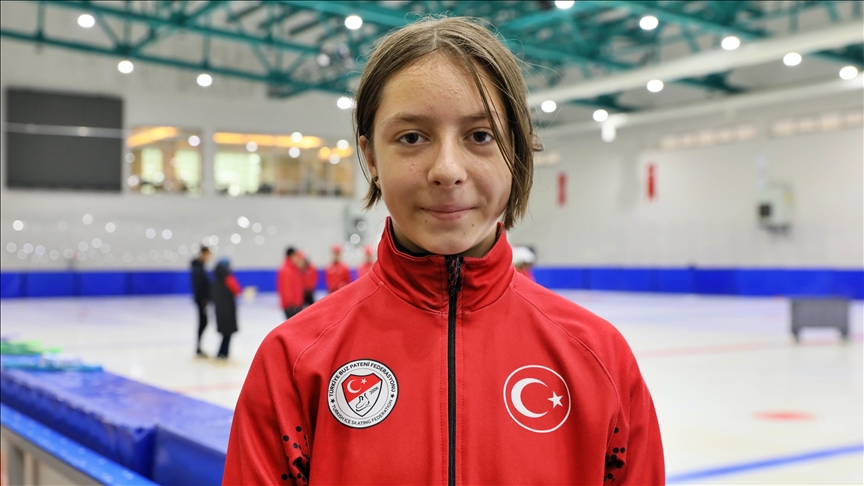 Trkiye rekoru kran short track sporcusu Derya Karada'n hedefi Pekin Olimpiyatlar