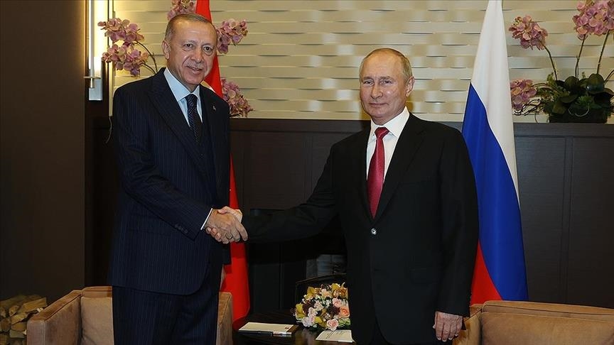 Erdoan, Putin ile Trkiye-Rusya ilikileri ve blgesel konular grt