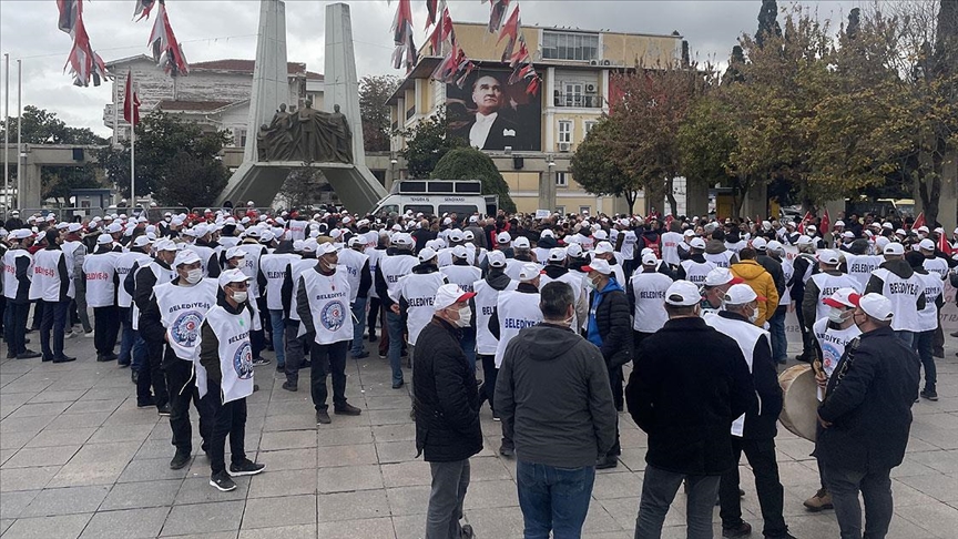 Bakrky Belediyesi iileri grevlerinin 32inci gnnde