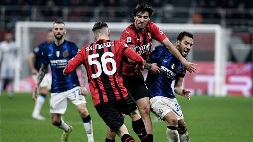 Milano derbisinde Milan ile Inter berabere kald