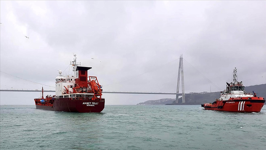  stanbul Boaz'nda Gemi Trafii, Arzalanan Tanker Nedeniyle Askya Alnd