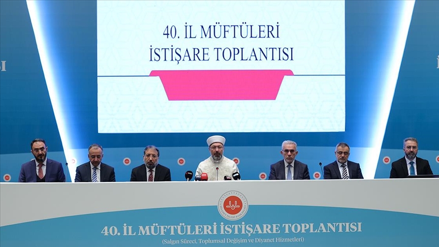 Diyanet leri Bakan Erba  40nc l Mftleri stiare Toplants Sonu Bildirgesi ni Aklad