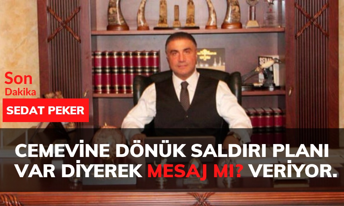 Sedat Peker, Cemevine Dnk Saldr Plan Var diye Tweet att