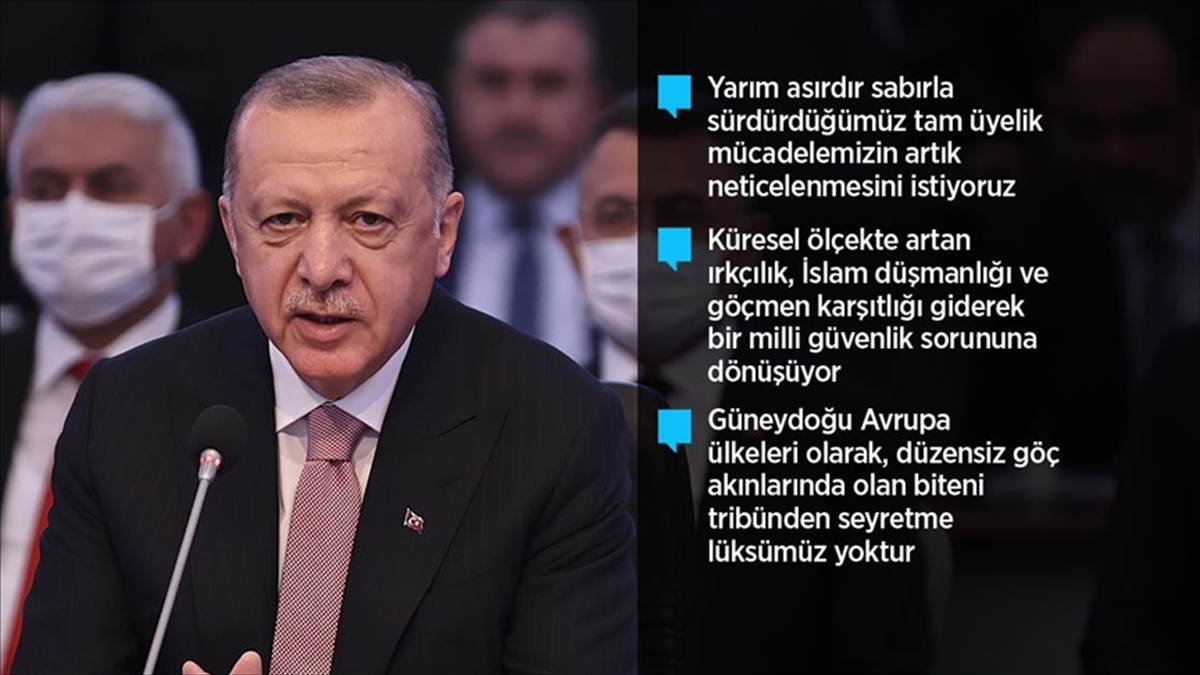  Cumhurbakan Erdoan: Trkiye'nin tam ye olarak yer almad bir AB'nin ekim ve g merkezi olmas mmkn deildir