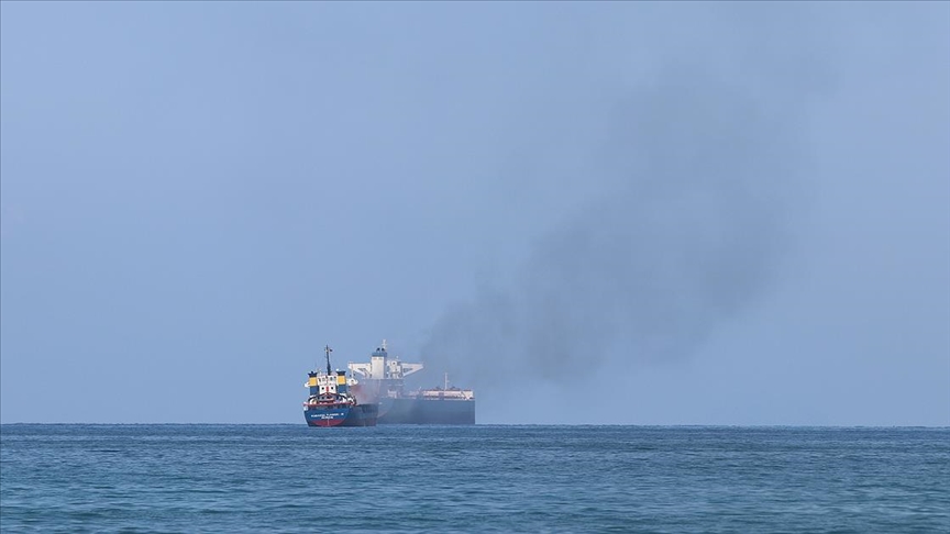 skenderun Krfezi'nde bir gemide yangn kt