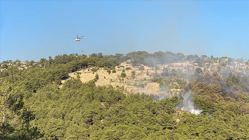 Antalya'nn Ka ilesinde kan orman yangn kontrol altna alnd