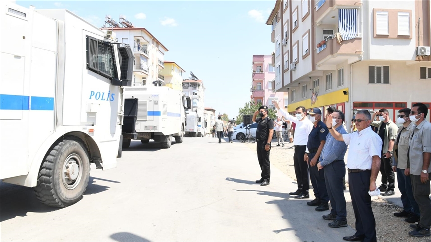 Antalya'daki orman yangnlarna destek veren TOMA personeli memleketlerine uurland