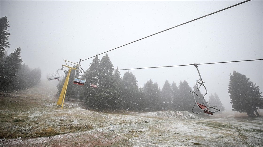 Uluda ile Ilgaz'a mevsimin ilk kar yad