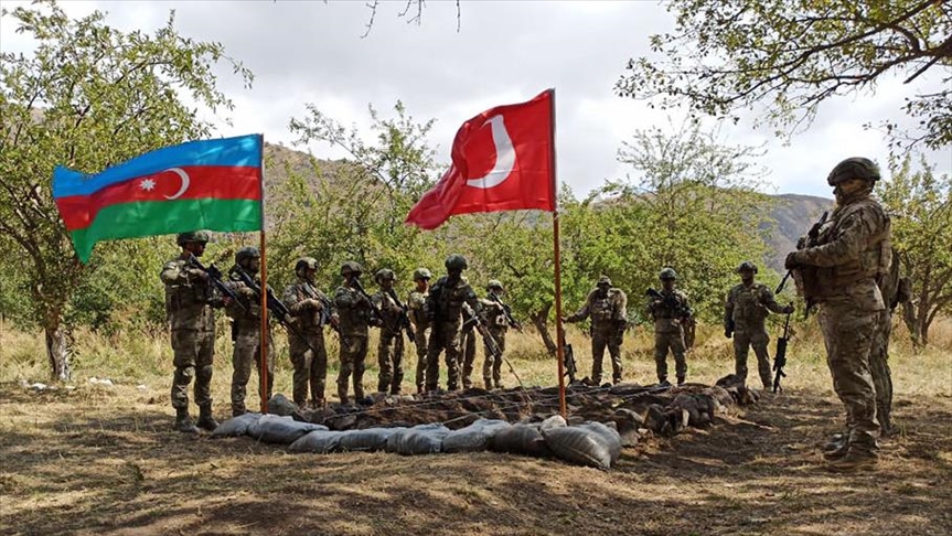 Trkiye ve Azerbaycan, igalden kurtarlan Lan'da ortak askeri tatbikata balad